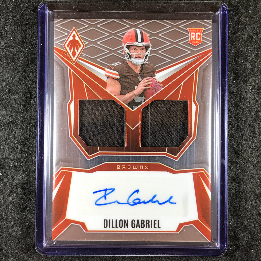 2025 Phoenix Football DILLON GABRIEL RPS Dual Rookie Patch Auto Base 131/249