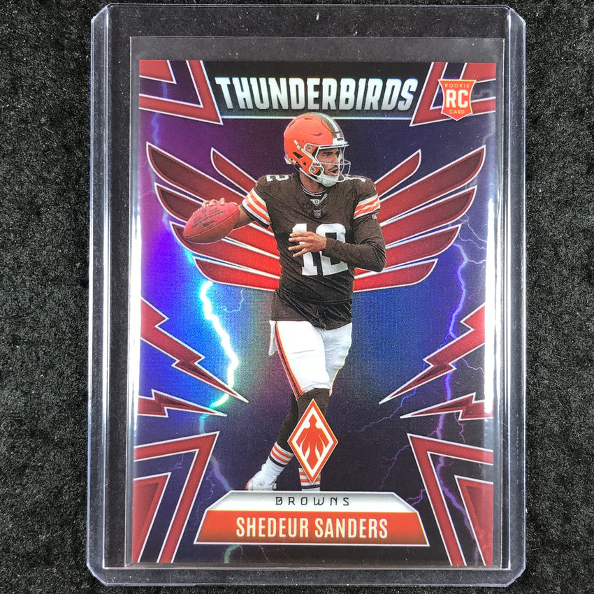 2025 Phoenix Football SHEDEUR SANDERS Thunderbirds Rookie Red 179/249 #13