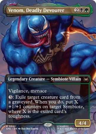 BORDERLESS Venom, Deadly Devourer - #022 Rare Marvel's Spider-Man Eternal