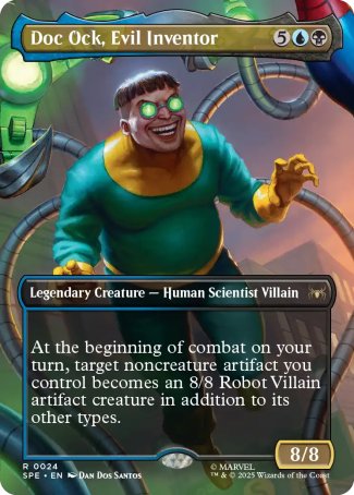 BORDERLESS Doc Ock, Evil Inventor - #024 Rare Marvel's Spider-Man Eternal
