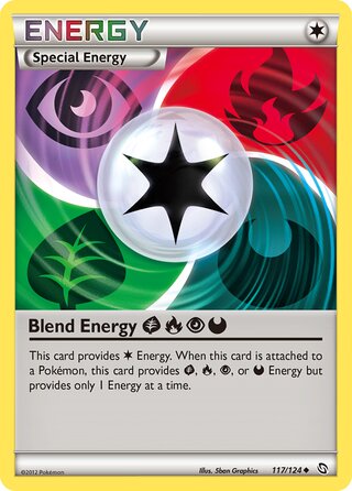 Blend Energy - 117/124 - Grass / Fighting / Psychic / Dark - Dragons Exalted