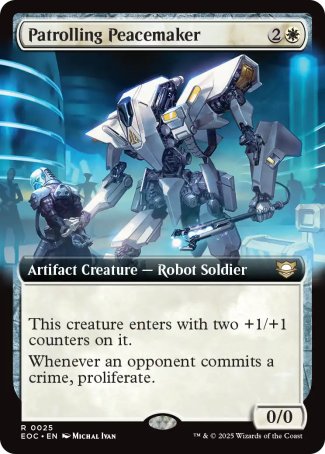 EXTENDED Patrolling Peacemaker - #025 - Rare - Edge of Eternities Commander