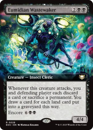 EXTENDED Eumidian Wastewaker - #028 - Rare - Edge of Eternities Commander