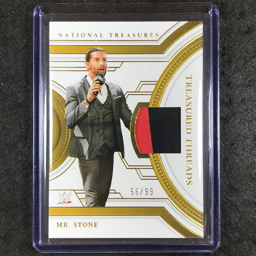 2024 National Treasures WWE MR. STONE Treasured Threads Relic Gold 56/99