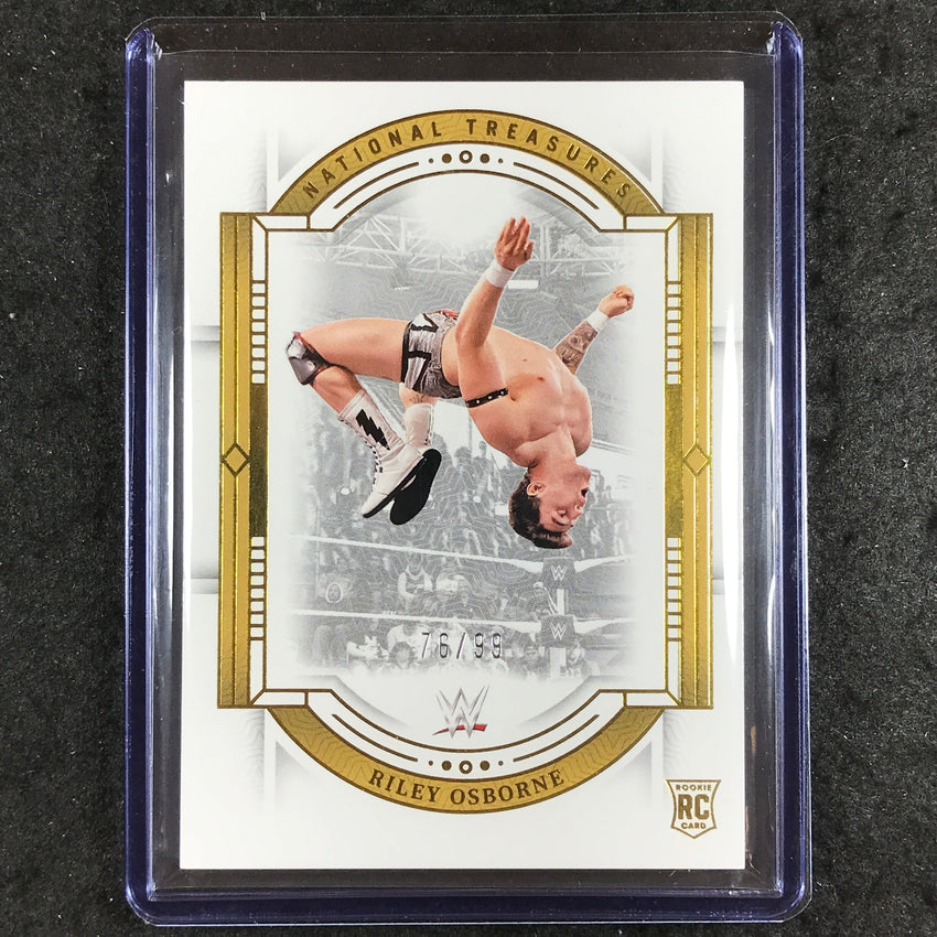 2024 National Treasures WWE RILEY OSBORNE Rookie Base Gold 76/99