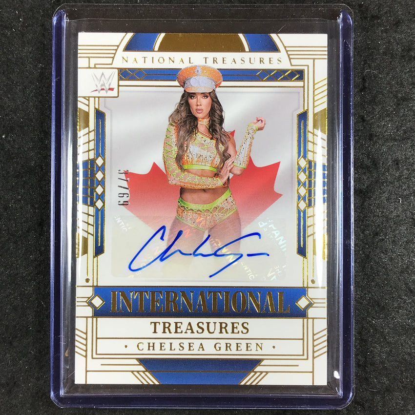 2024 National Treasures WWE CHELSEA GREEN International Treasures Auto 37/69