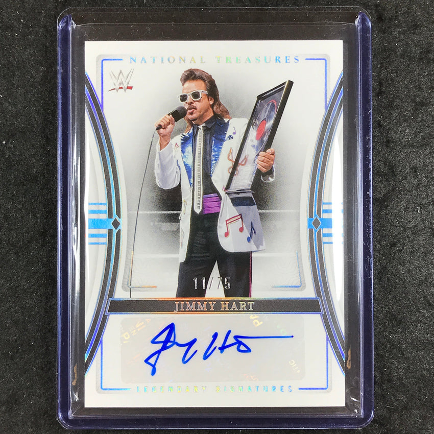 2024 National Treasures WWE JIMMY HART Legendary Signatures Auto Silver 11/75