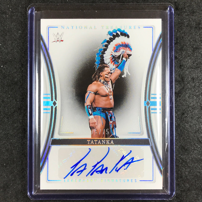 2024 National Treasures WWE TATANKA Legendary Signatures Auto Silver 75/75