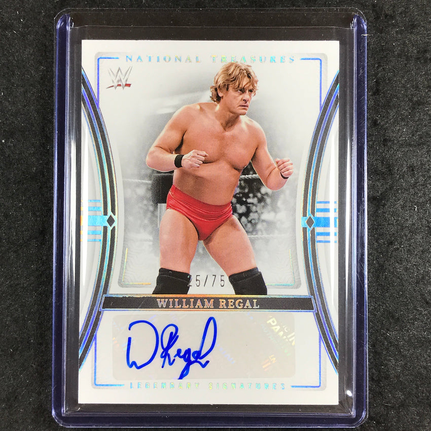 2024 National Treasures WWE WILLIAM REGAL Legendary Signatures Auto Silver 25/75