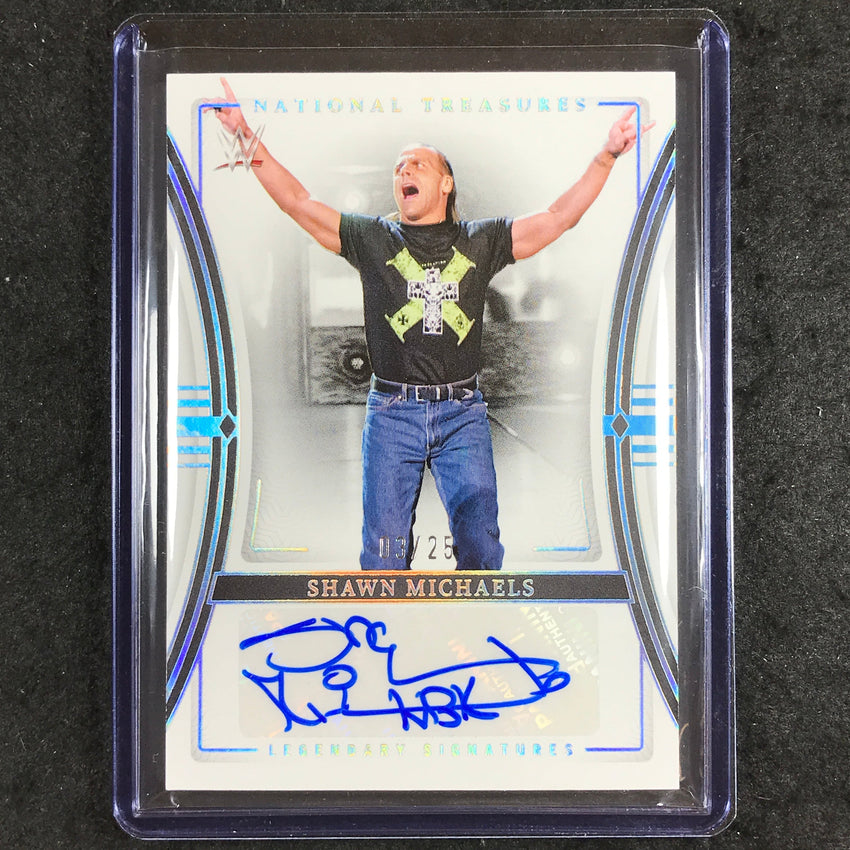 2024 National Treasures WWE SHAWN MICHAELS Legendary Signatures Auto Silver 3/25