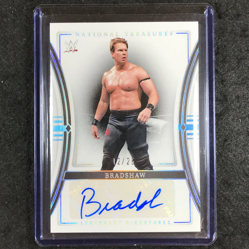 2024 National Treasures WWE BRADSHAW Legendary Signatures Auto Holo Silver 12/25