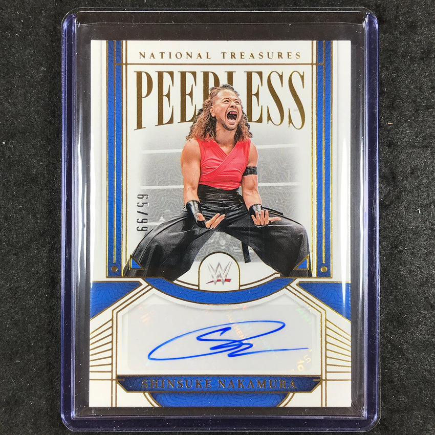 2024 National Treasures WWE SHINSUKE NAKAMURA Peerless Signature Auto Gold 65/99