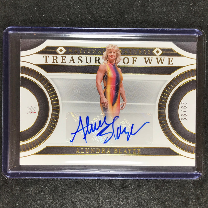 2024 National Treasures WWE ALUNDRA BLAYZE Treasures of WWE Signature Auto 29/99