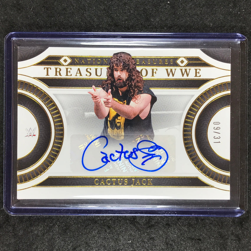 2024 National Treasures WWE CACTUS JACK Treasures of WWE Signatures Auto 9/31