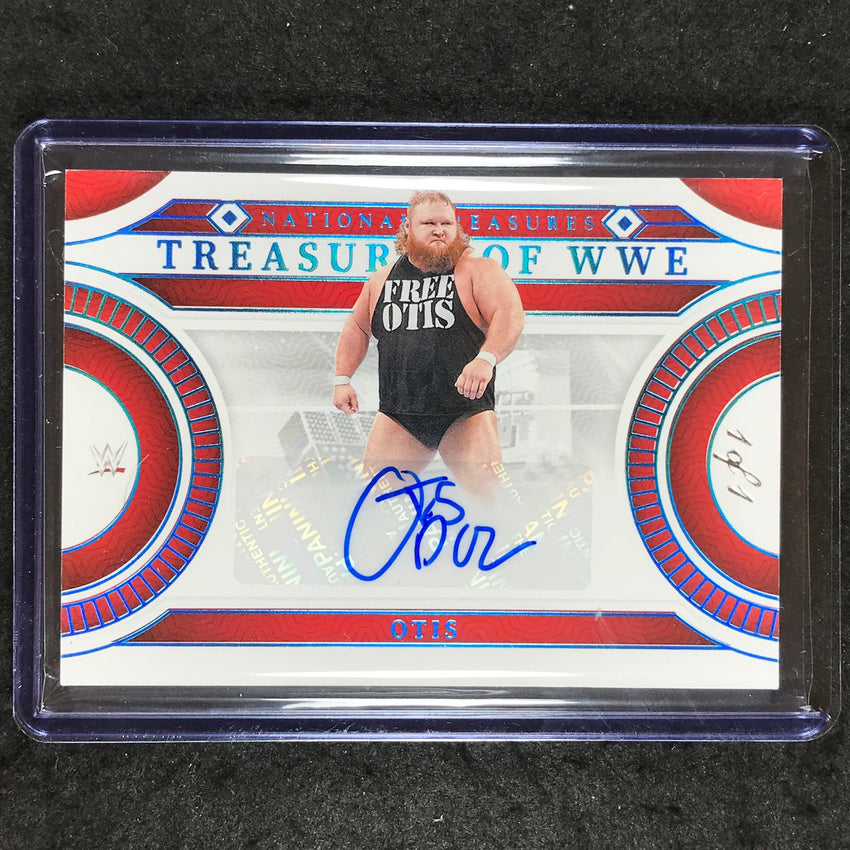 2024 National Treasures WWE OTIS Treasures of WWE Signatures Auto Platinum 1/1