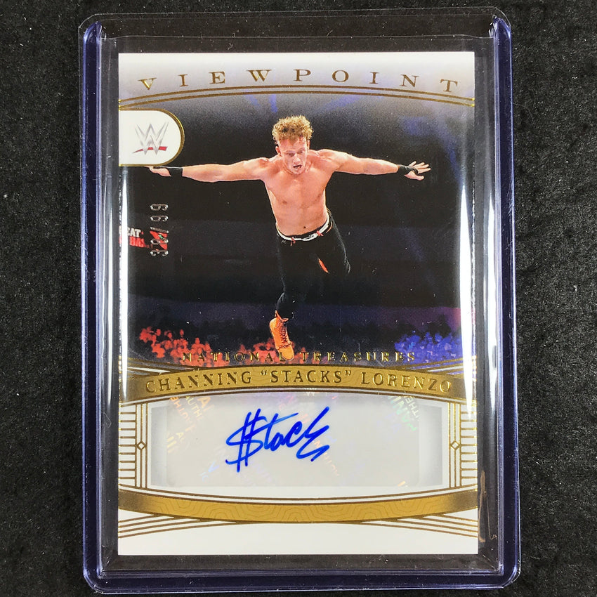 2024 National Treasures WWE CHANNING "STACKS" LORENZO Viewpoint Signatures 38/99