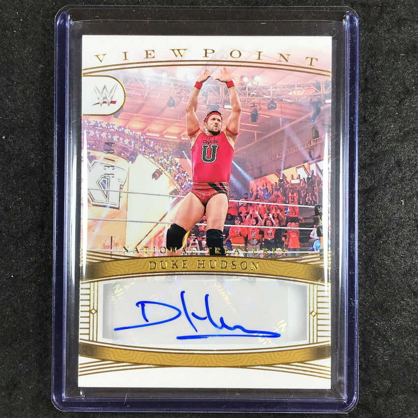 2024 National Treasures WWE DUKE HUDSON Viewpoint Signatures Auto Gold 33/84