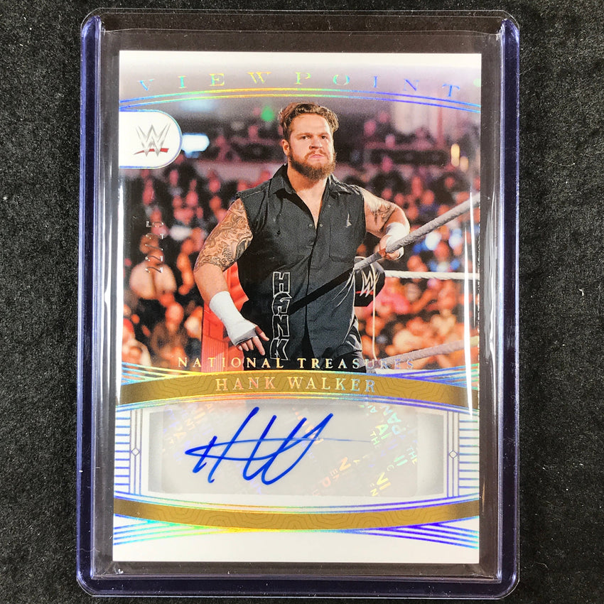 2024 National Treasures WWE HANK WALKER Viewpoint Signatures Auto Silver 22/25
