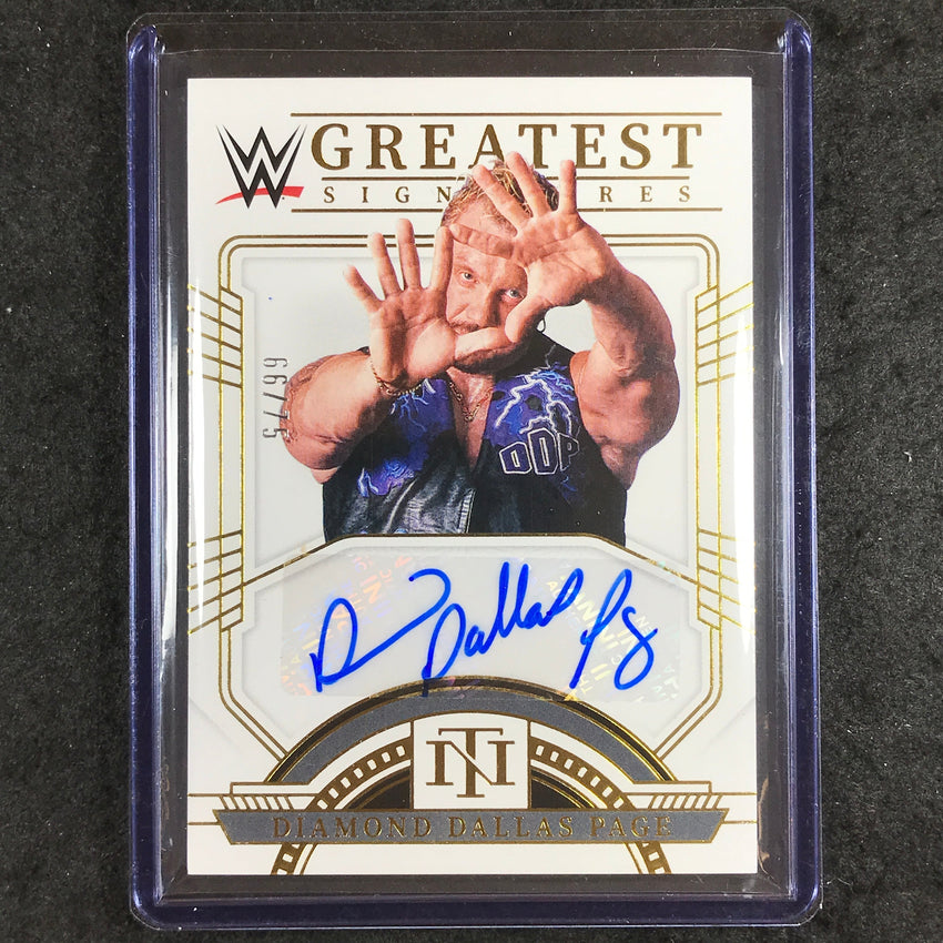 2024 National Treasures WWE DIAMOND DALLAS PAGE Greatest Signatures Auto 66/75