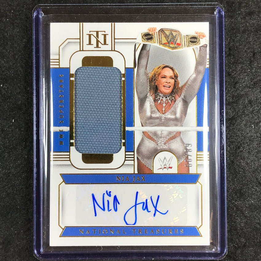 2024 National Treasures WWE NIA JAX Superstar Material Signatures Auto 68/99