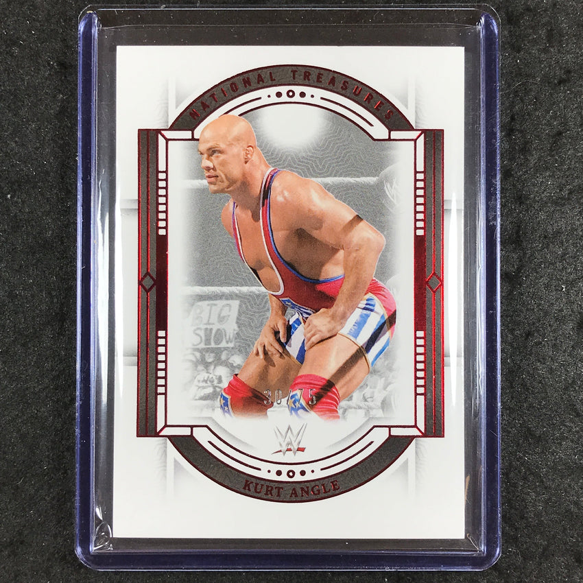 2024 National Treasures WWE KURT ANGLE Base Red 30/75