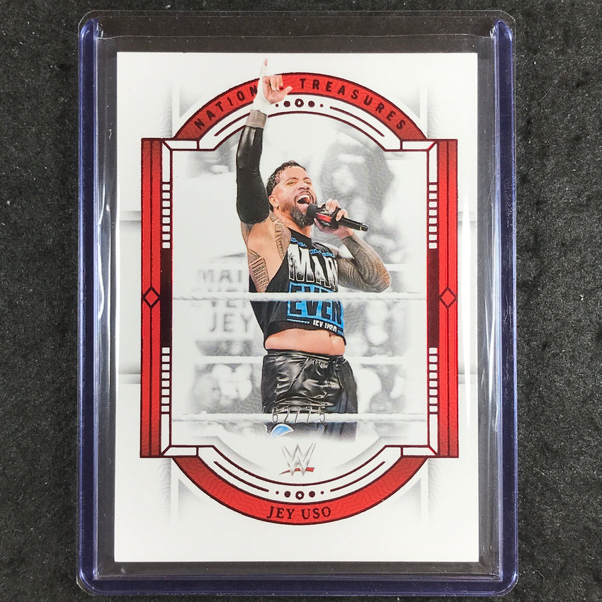 2024 National Treasures WWE JEY USO Base Red 62/75