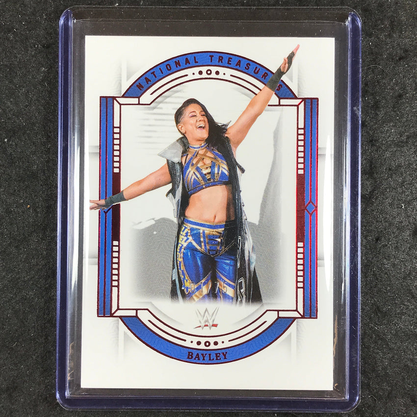 2024 National Treasures WWE BAYLEY Base Red 1/75