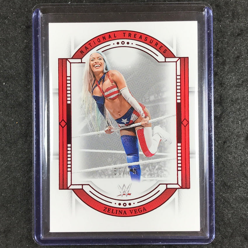2024 National Treasures WWE ZELINA VEGA Base Red 50/75