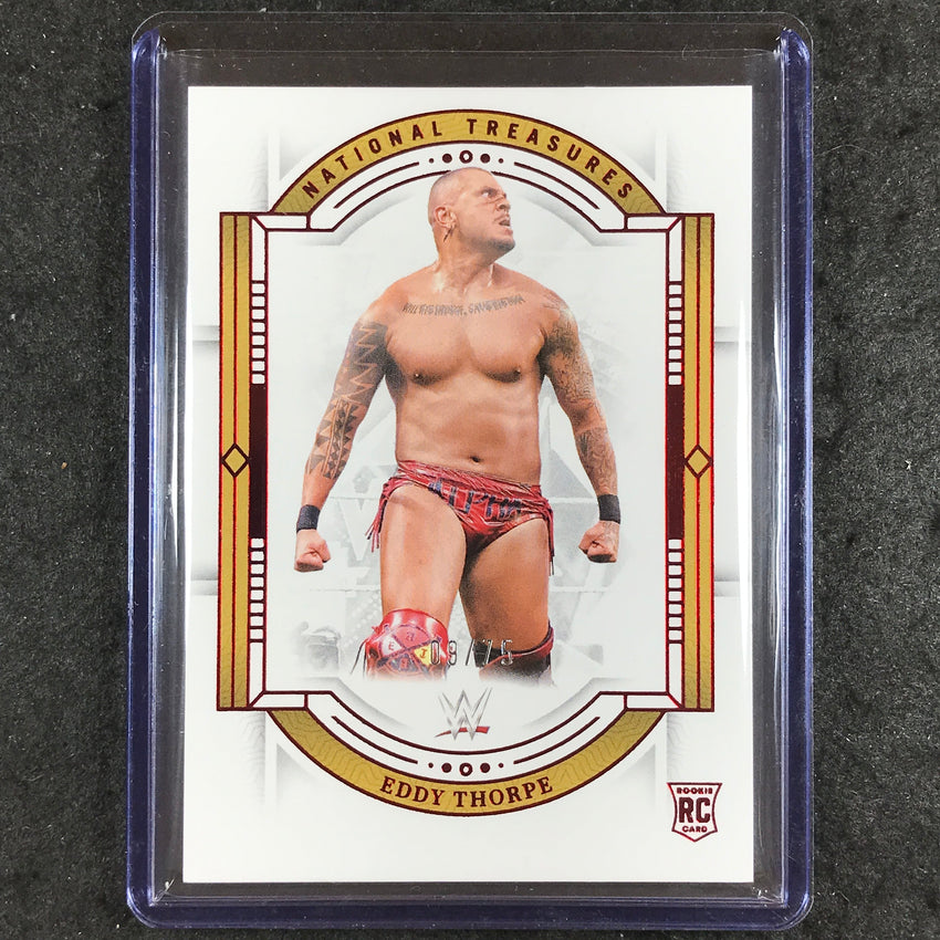 2024 National Treasures WWE EDDY THORPE Rookie Base Red 9/75