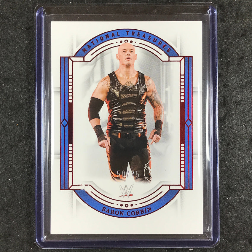 2024 National Treasures WWE BARON CORBIN Base Red 50/75