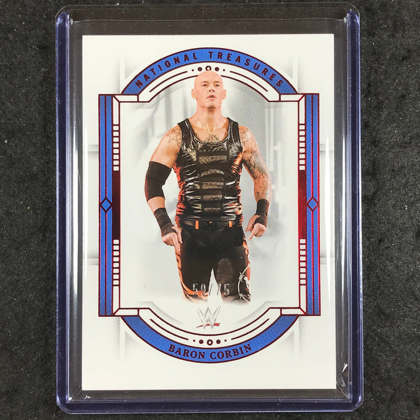 2024 National Treasures WWE BARON CORBIN Base Red 59/75