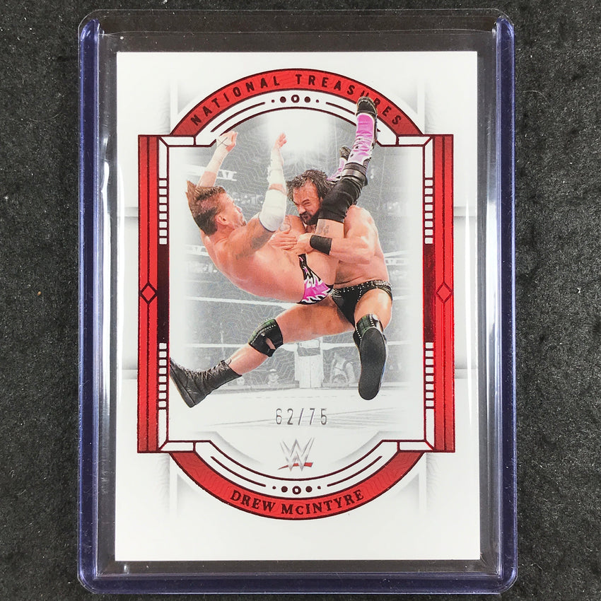 2024 National Treasures WWE DREW MCINTYRE Base Red 62/75