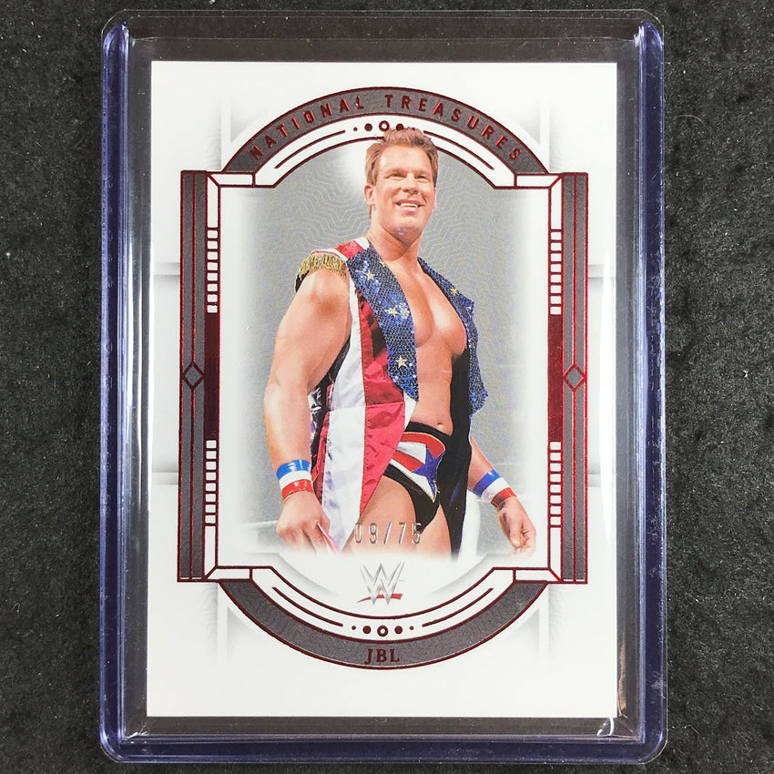 2024 National Treasures WWE JBL Base Red 9/75