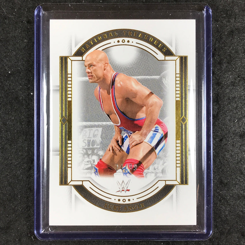 2024 National Treasures WWE KURT ANGLE Base Gold 24/99