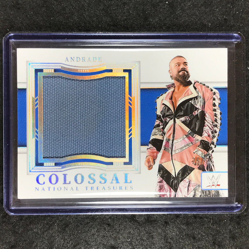 2024 National Treasures WWE ANDRADE Colossal Mat Materials Relic Silver 25/25