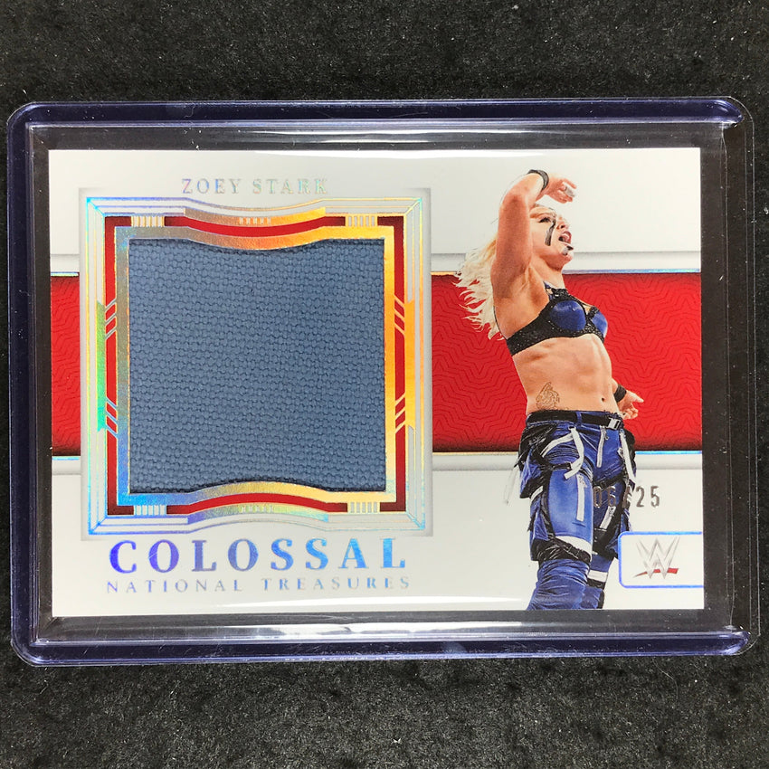 2024 National Treasures WWE ZOEY STARK Colossal Mat Materials Relic Silver 6/25