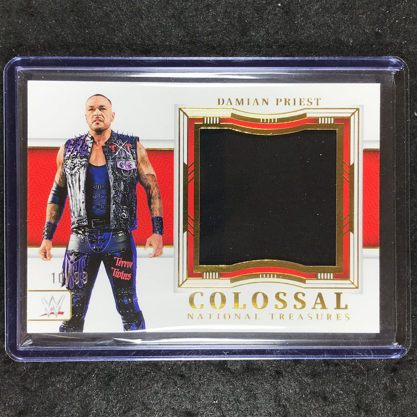 2024 National Treasures WWE DAMIAN PRIEST Colossal Materials Relic Gold 10/99