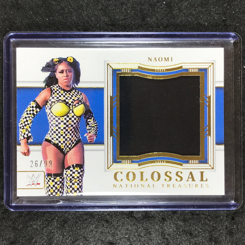 2024 National Treasures WWE NAOMI Colossal Materials Relic Gold 26/99