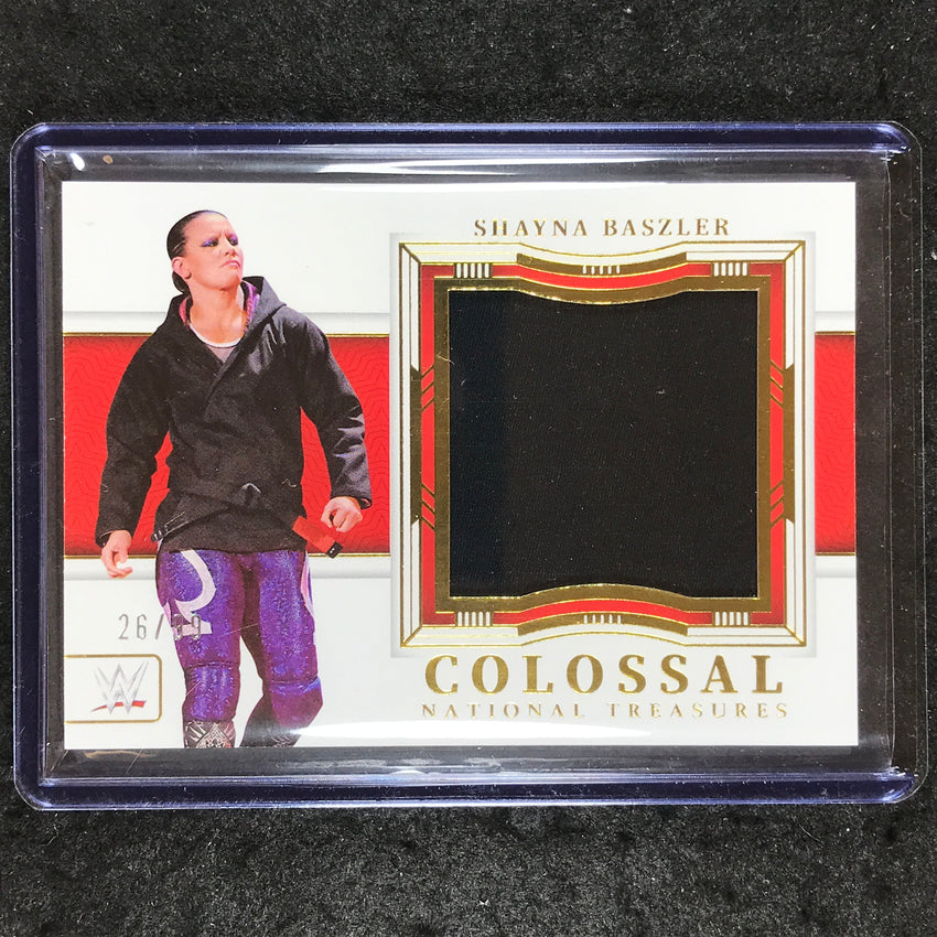2024 National Treasures WWE SHAYNA BASZLER Colossal Materials Relic Gold 26/99