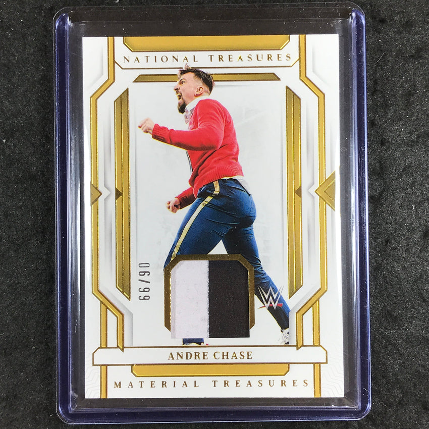 2024 National Treasures WWE ANDRE CHASE Material Treasures Relic Gold 6/99