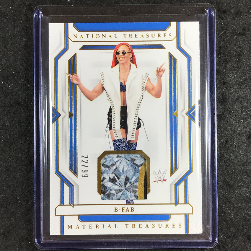 2024 National Treasures WWE B-FAB Material Treasures Relic Gold 22/99