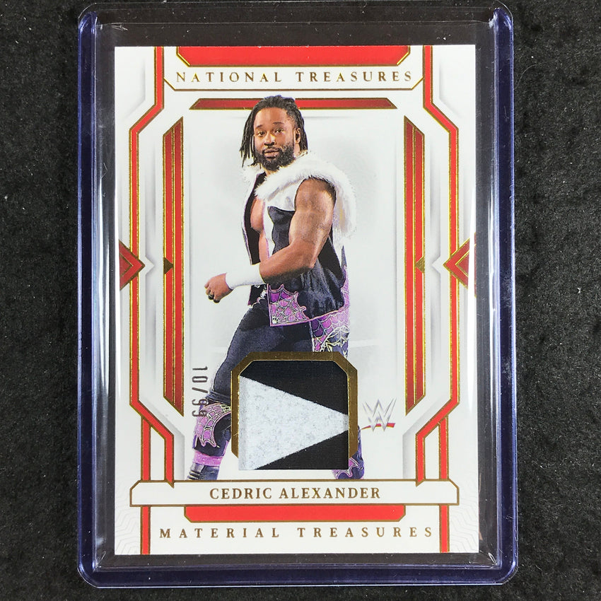 2024 National Treasures WWE CEDRIC ALEXANDER Material Treasures Relic Gold 10/99