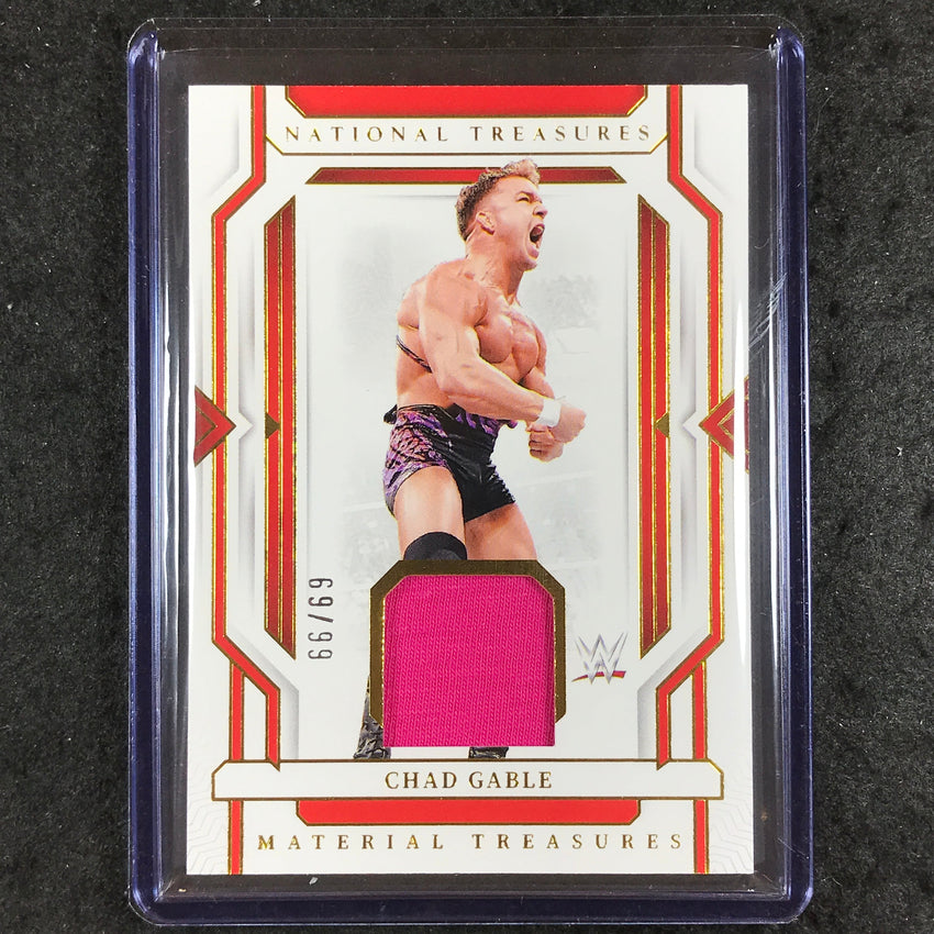 2024 National Treasures WWE CHAD GABLE Material Treasures Relic Gold 69/99