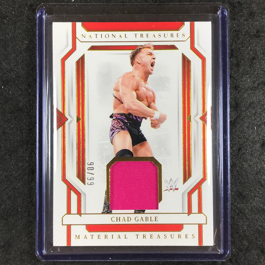 2024 National Treasures WWE CHAD GABLE Material Treasures Relic Gold 90/99