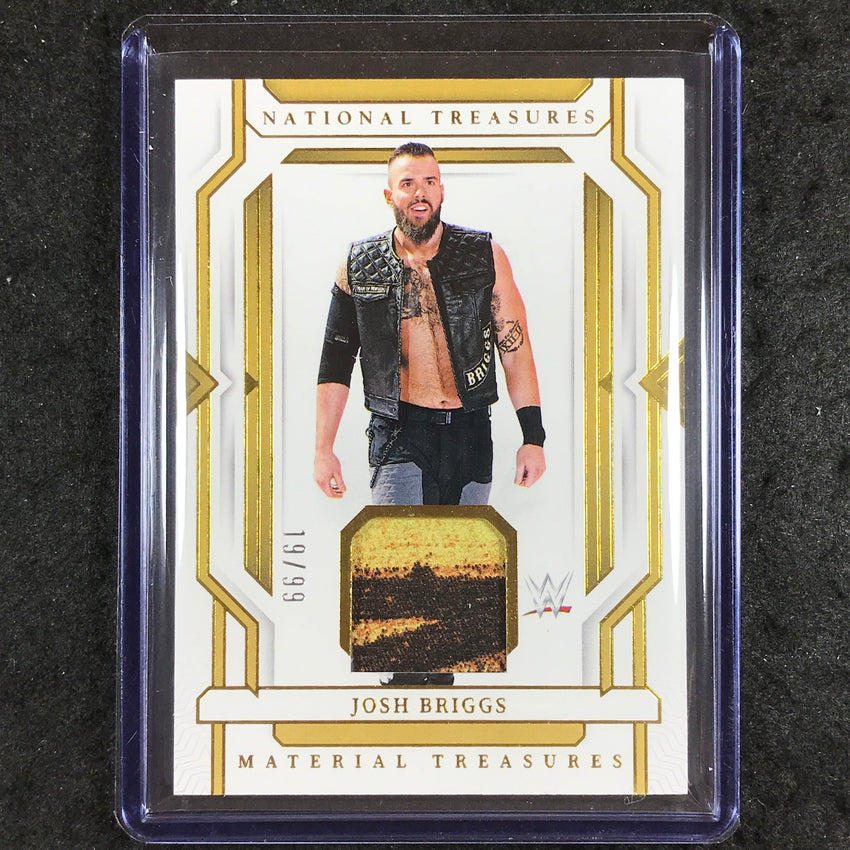 2024 National Treasures WWE JOSH BRIGGS Material Treasures Relic Gold 19/99