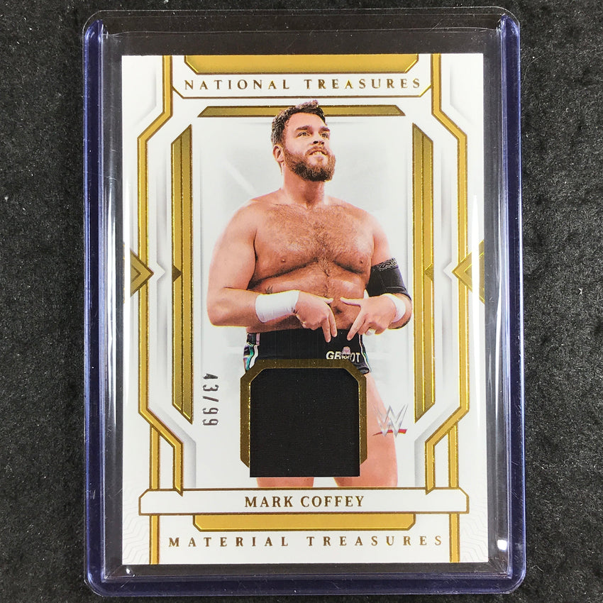 2024 National Treasures WWE MARK COFFEY Material Treasures Relic Gold 43/99
