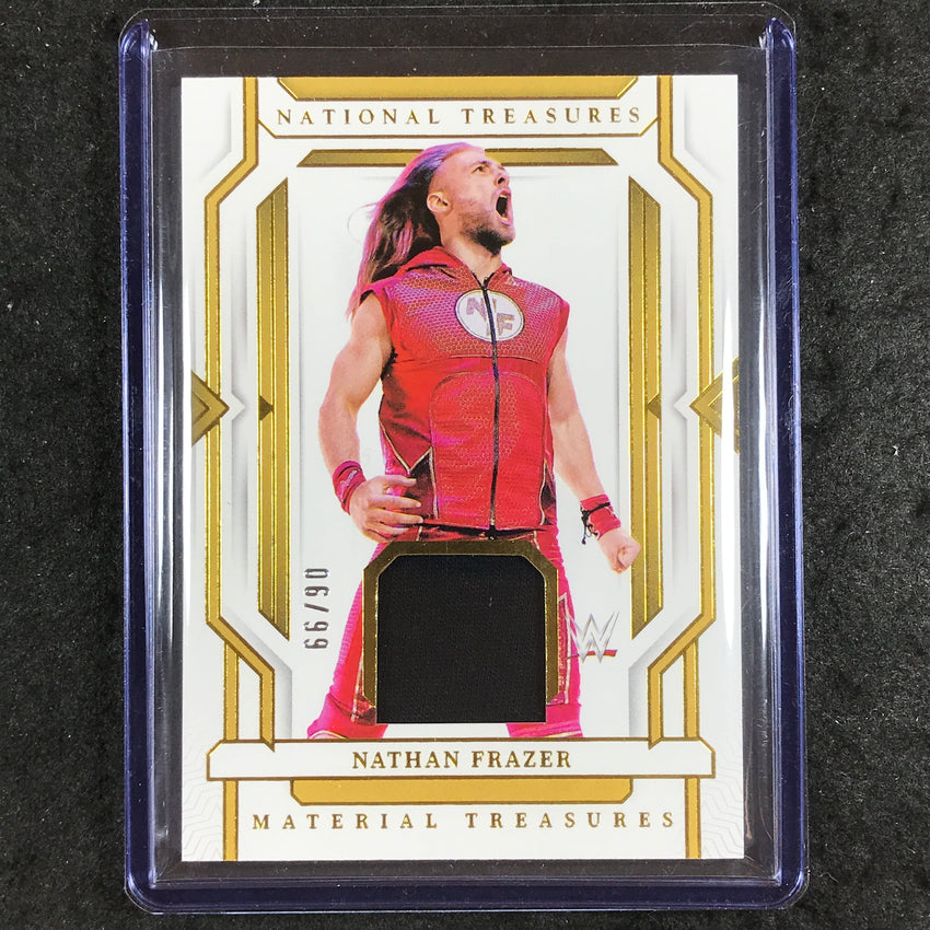 2024 National Treasures WWE NATHAN FRAZER Material Treasures Relic Gold 6/99