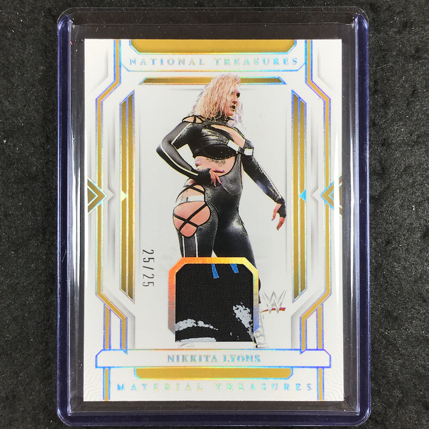 2024 National Treasures WWE NIKKITA LYONS Material Treasures Relic Silver 25/25