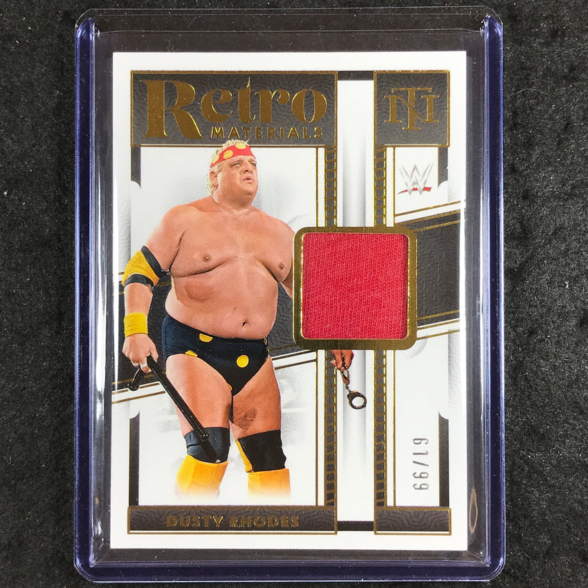 2024 National Treasures WWE DUSTY RHODES Retro Materials Relic Gold 61/99