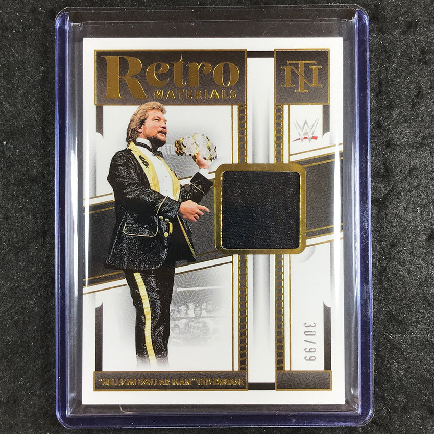2024 National Treasures WWE MILLION DOLAR MAN TED DIBIASE Retro Materials 30/99
